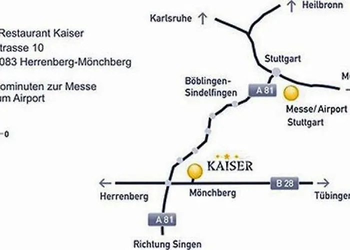 Hotel & Restaurant Kaiser Superior 3* Herrenberg